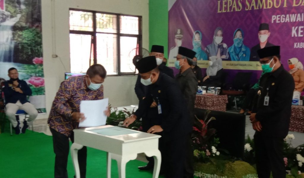Serah terima jabatan (Sertijab) pimpinan Kecamatan Sepatan