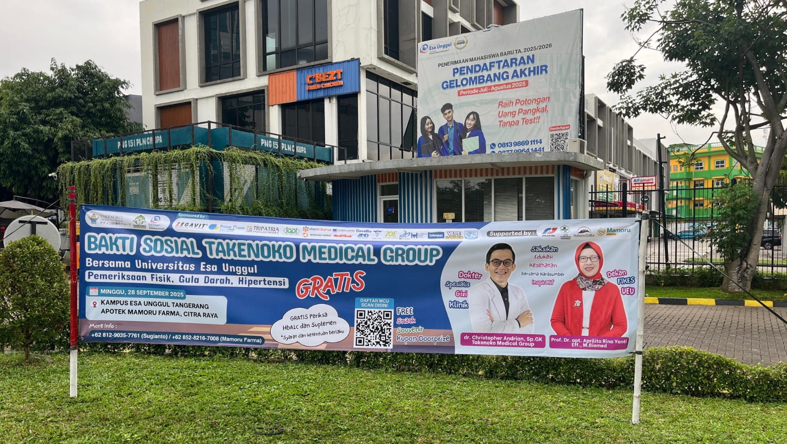 Takenoko Medical Group ajak masyarakat hidup sehat lewat CSR: pemeriksaan gratis, senam, dan talkshow di UEU Tangerang, 28 Sept 2025.