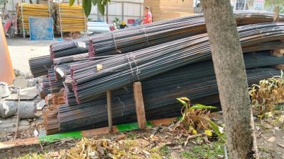 Progres pembangunan gedung health science kampus A Universitas Airlangga,
Foto by Management PT KWOSM    