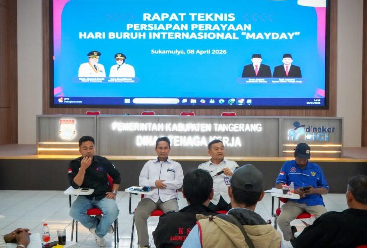 Disnaker Tangerang bentuk panitia May Day 2026, Ajat Sudrajat terpilih sebagai ketua, siap gelar perayaan aman dan terorganisir.