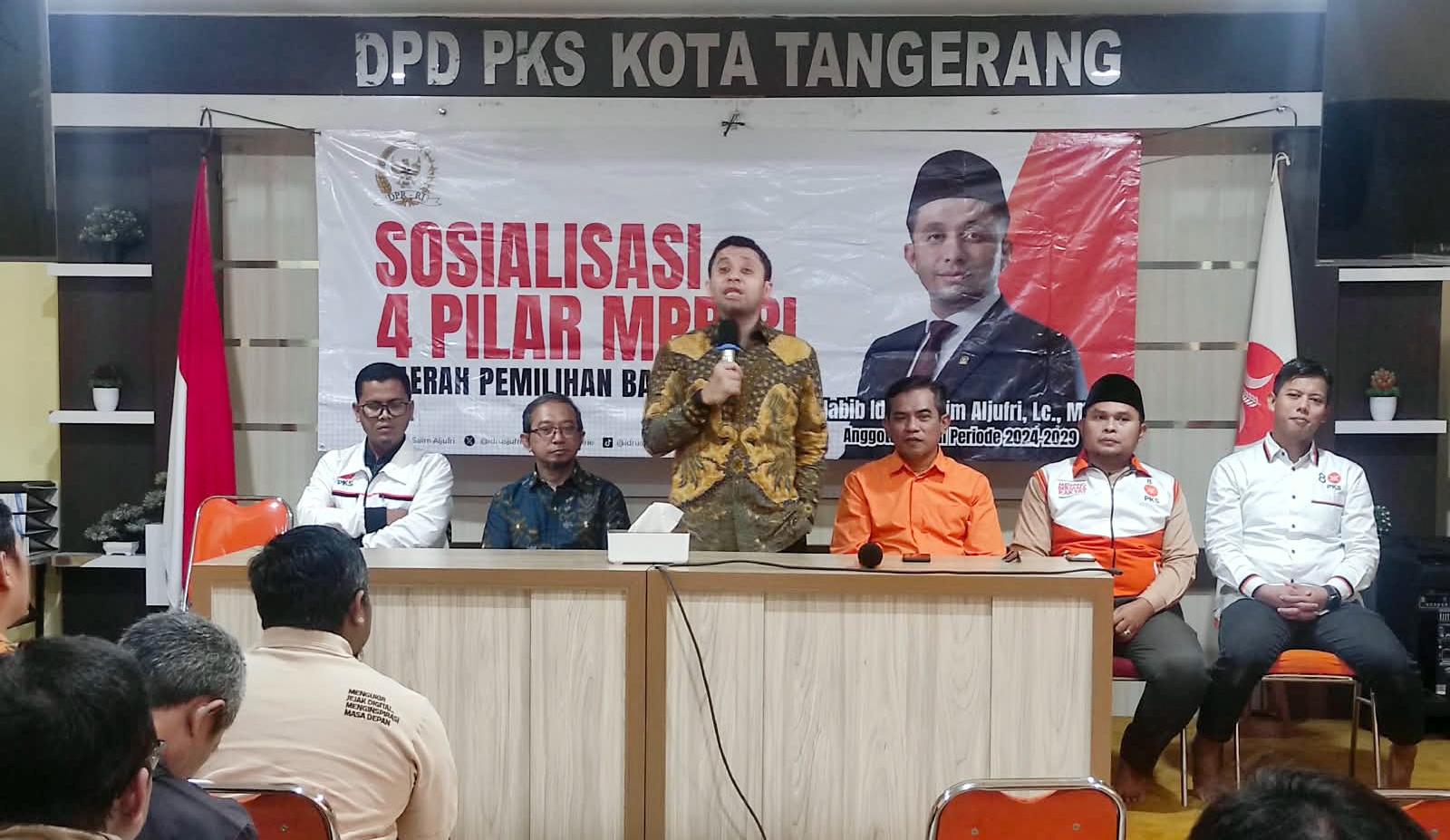 Sosialisasi Empat Pilar di Tangerang, Habib Idrus mendorong warga memperkuat toleransi, gotong royong, dan persatuan di tengah keberagaman.